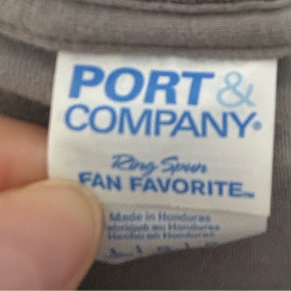 NWOT Port and Company Gray Bulldog Graphic Tee - Picture 3 of 5